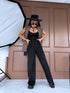 Fabric trousers "FREE FLOW VS8126-1" - BLACK